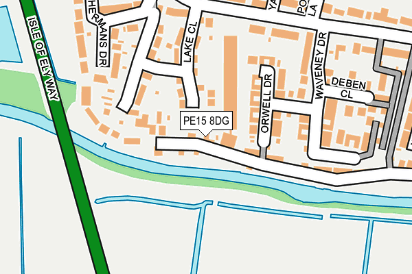 PE15 8DG map - OS OpenMap – Local (Ordnance Survey)
