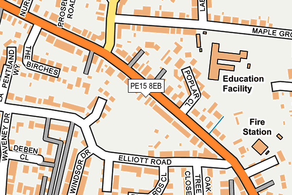 Map of MARCH AUTO CARE LTD at local scale