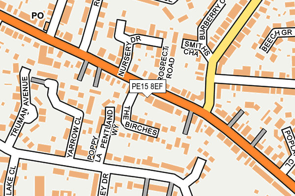 PE15 8EF map - OS OpenMap – Local (Ordnance Survey)