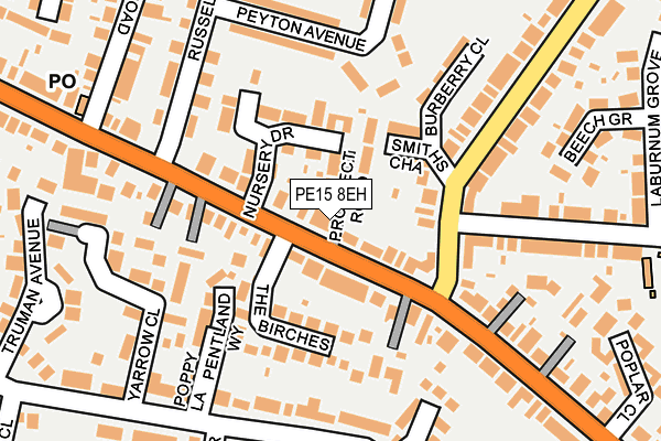PE15 8EH map - OS OpenMap – Local (Ordnance Survey)