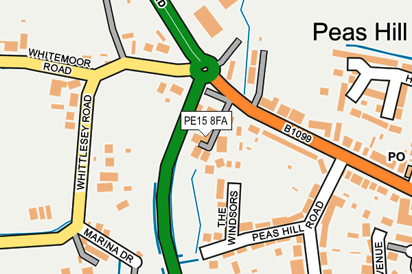 PE15 8FA map - OS OpenMap – Local (Ordnance Survey)