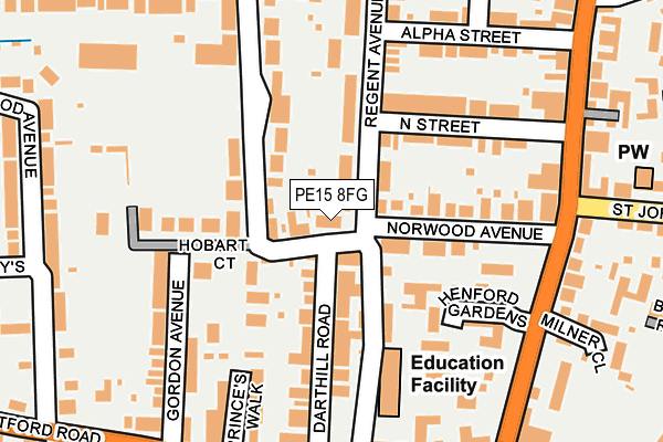 PE15 8FG map - OS OpenMap – Local (Ordnance Survey)