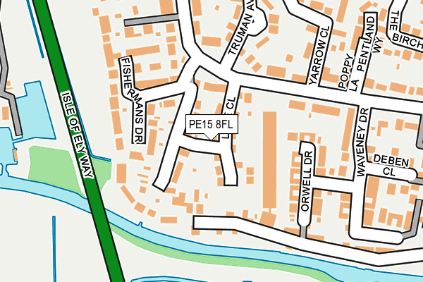 PE15 8FL map - OS OpenMap – Local (Ordnance Survey)