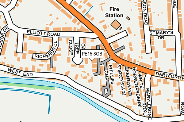 PE15 8GB map - OS OpenMap – Local (Ordnance Survey)