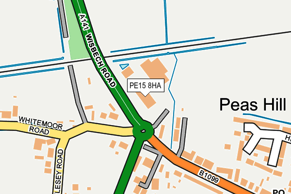 PE15 8HA map - OS OpenMap – Local (Ordnance Survey)