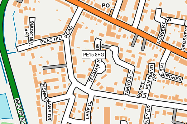 PE15 8HG map - OS OpenMap – Local (Ordnance Survey)
