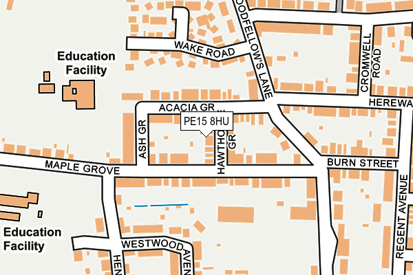 Map of HAIR AT THE ATRIUM LIMITED at local scale