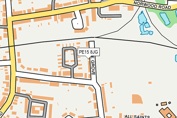 PE15 8JG map - OS OpenMap – Local (Ordnance Survey)