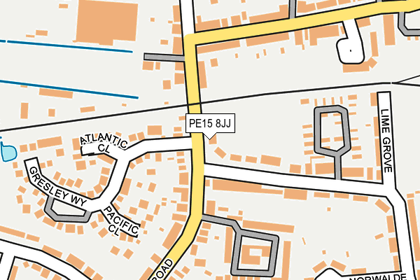 PE15 8JJ map - OS OpenMap – Local (Ordnance Survey)