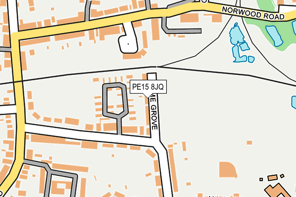 PE15 8JQ map - OS OpenMap – Local (Ordnance Survey)