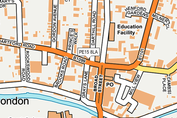 Map of DOORBRITE LTD at local scale