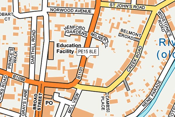 Map of ROBERT EDWARDS PROPERTY SERVICES LTD at local scale