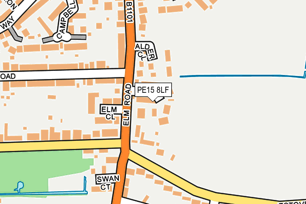 PE15 8LF map - OS OpenMap – Local (Ordnance Survey)