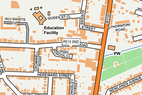 Map of J R INGRAM PROPERTY LTD at local scale