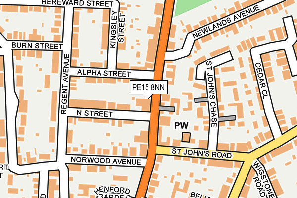 PE15 8NN map - OS OpenMap – Local (Ordnance Survey)