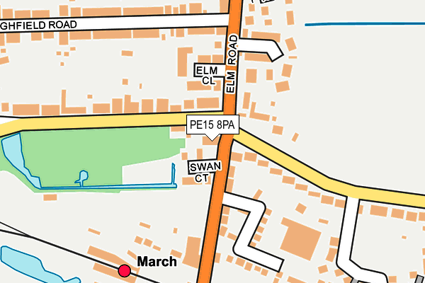 PE15 8PA map - OS OpenMap – Local (Ordnance Survey)