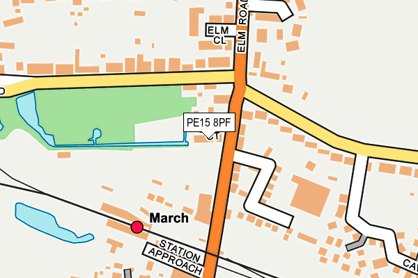 PE15 8PF map - OS OpenMap – Local (Ordnance Survey)