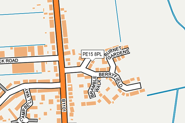 PE15 8PL map - OS OpenMap – Local (Ordnance Survey)