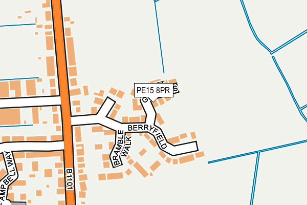 PE15 8PR map - OS OpenMap – Local (Ordnance Survey)