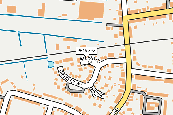 PE15 8PZ map - OS OpenMap – Local (Ordnance Survey)