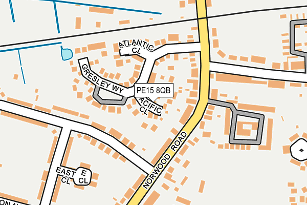 PE15 8QB map - OS OpenMap – Local (Ordnance Survey)