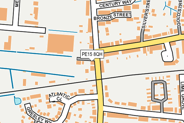 PE15 8QH map - OS OpenMap – Local (Ordnance Survey)