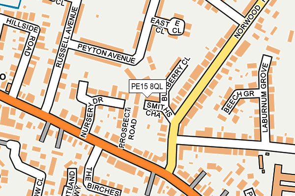 PE15 8QL map - OS OpenMap – Local (Ordnance Survey)