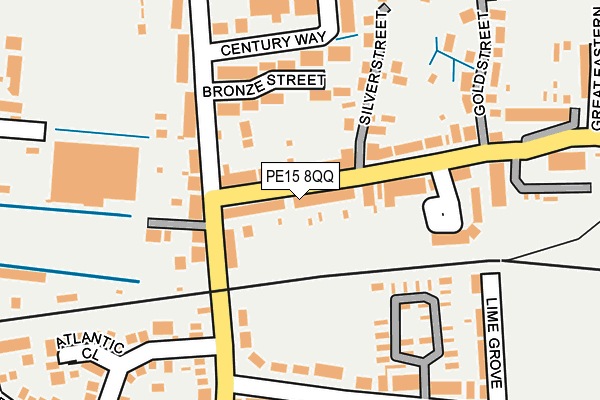 PE15 8QQ map - OS OpenMap – Local (Ordnance Survey)