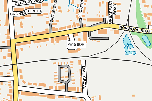 PE15 8QR map - OS OpenMap – Local (Ordnance Survey)