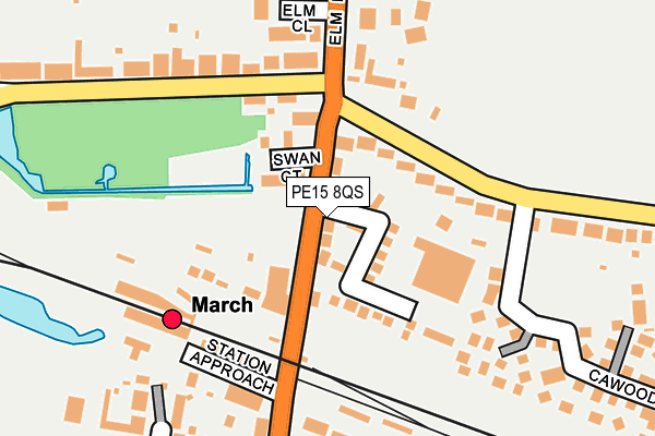 PE15 8QS map - OS OpenMap – Local (Ordnance Survey)