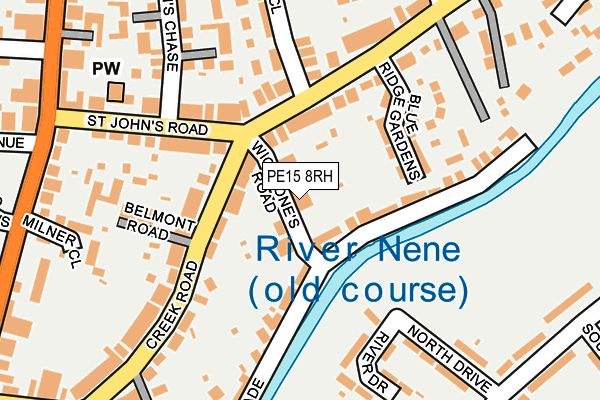 PE15 8RH map - OS OpenMap – Local (Ordnance Survey)