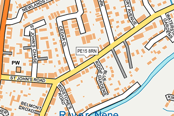 PE15 8RN map - OS OpenMap – Local (Ordnance Survey)
