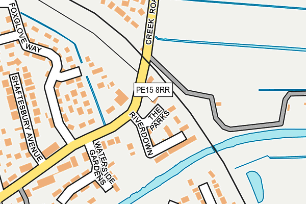 PE15 8RR map - OS OpenMap – Local (Ordnance Survey)