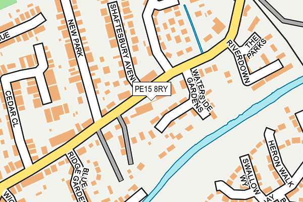 PE15 8RY map - OS OpenMap – Local (Ordnance Survey)