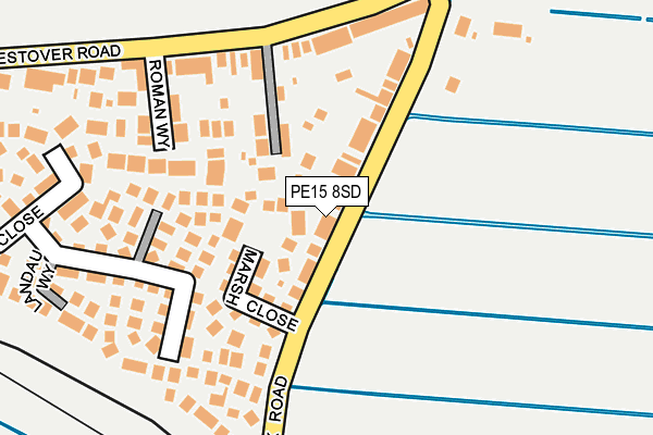 PE15 8SD map - OS OpenMap – Local (Ordnance Survey)