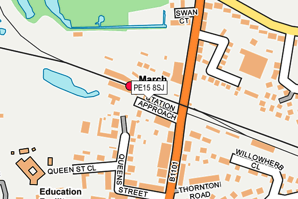PE15 8SJ map - OS OpenMap – Local (Ordnance Survey)
