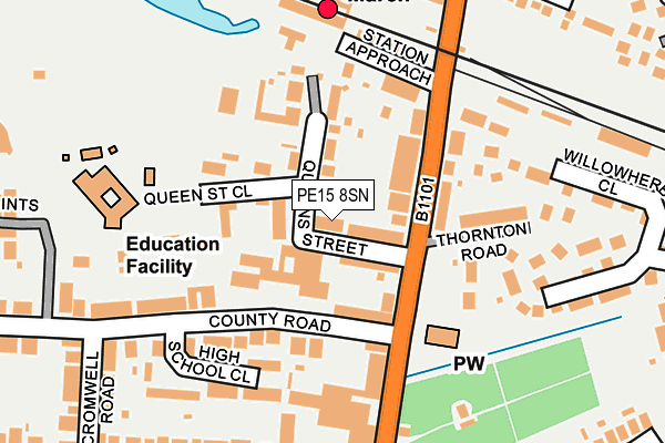 PE15 8SN map - OS OpenMap – Local (Ordnance Survey)