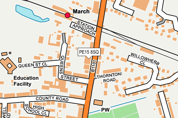 PE15 8SQ map - OS OpenMap – Local (Ordnance Survey)