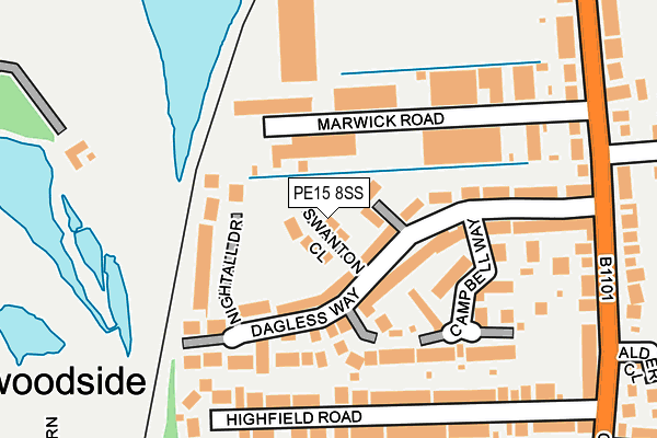 PE15 8SS map - OS OpenMap – Local (Ordnance Survey)