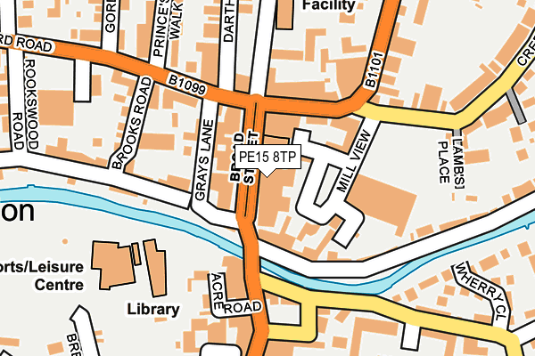 PE15 8TP map - OS OpenMap – Local (Ordnance Survey)