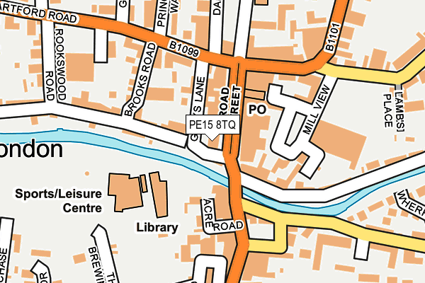 PE15 8TQ map - OS OpenMap – Local (Ordnance Survey)