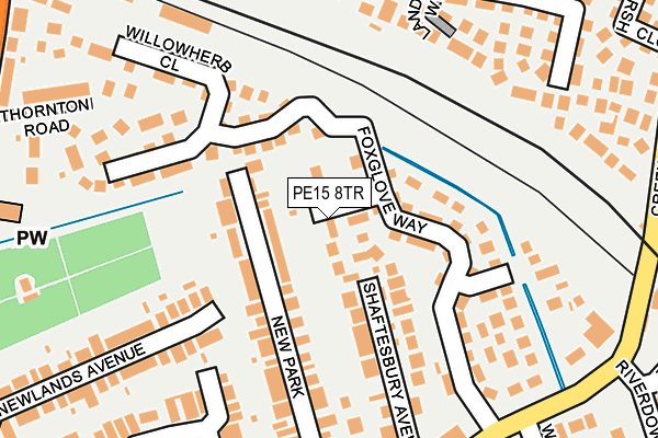 PE15 8TR map - OS OpenMap – Local (Ordnance Survey)