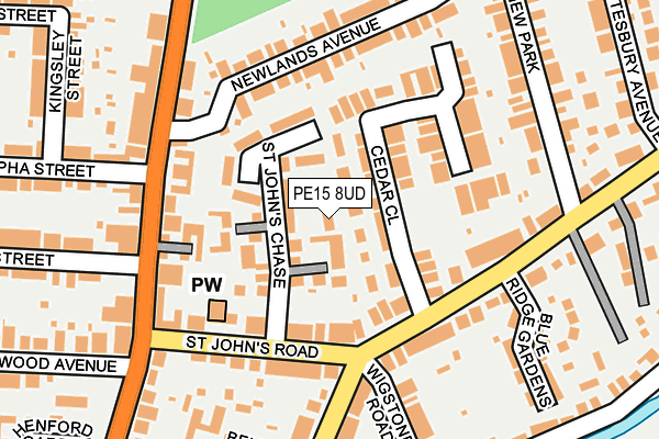 PE15 8UD map - OS OpenMap – Local (Ordnance Survey)