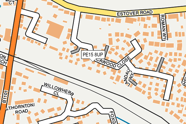 PE15 8UP map - OS OpenMap – Local (Ordnance Survey)