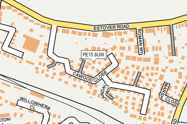 PE15 8UW map - OS OpenMap – Local (Ordnance Survey)