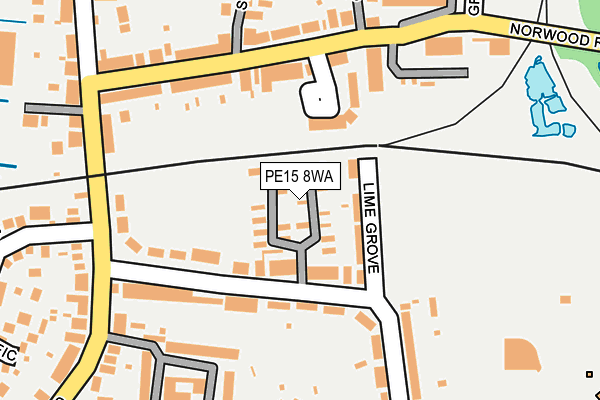 PE15 8WA map - OS OpenMap – Local (Ordnance Survey)