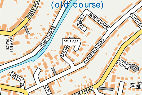 PE15 9AF map - OS OpenMap – Local (Ordnance Survey)