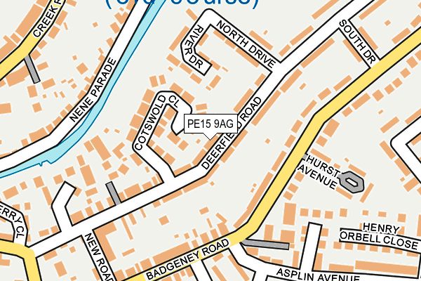 PE15 9AG map - OS OpenMap – Local (Ordnance Survey)