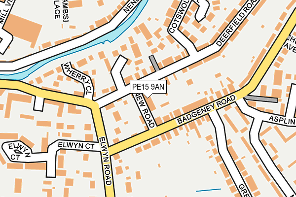 PE15 9AN map - OS OpenMap – Local (Ordnance Survey)
