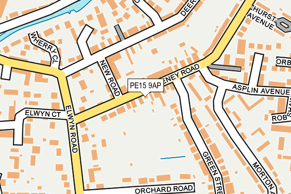 PE15 9AP map - OS OpenMap – Local (Ordnance Survey)